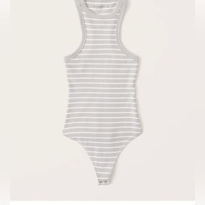 Striped Ribbed Scuba Essential Bodysuit
